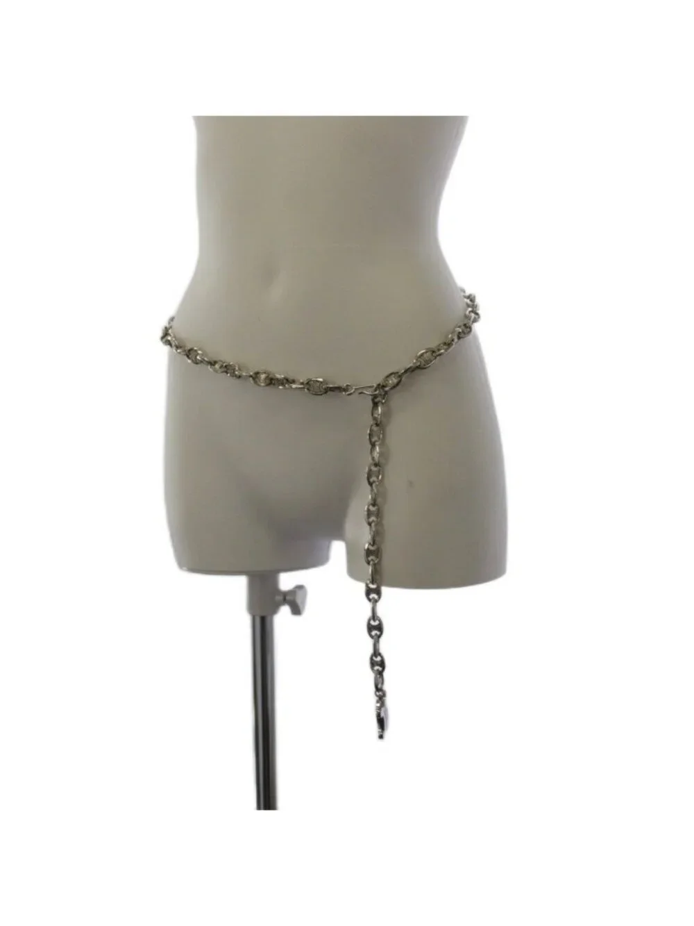 Celine Triomphe Chain Belt Silver Color